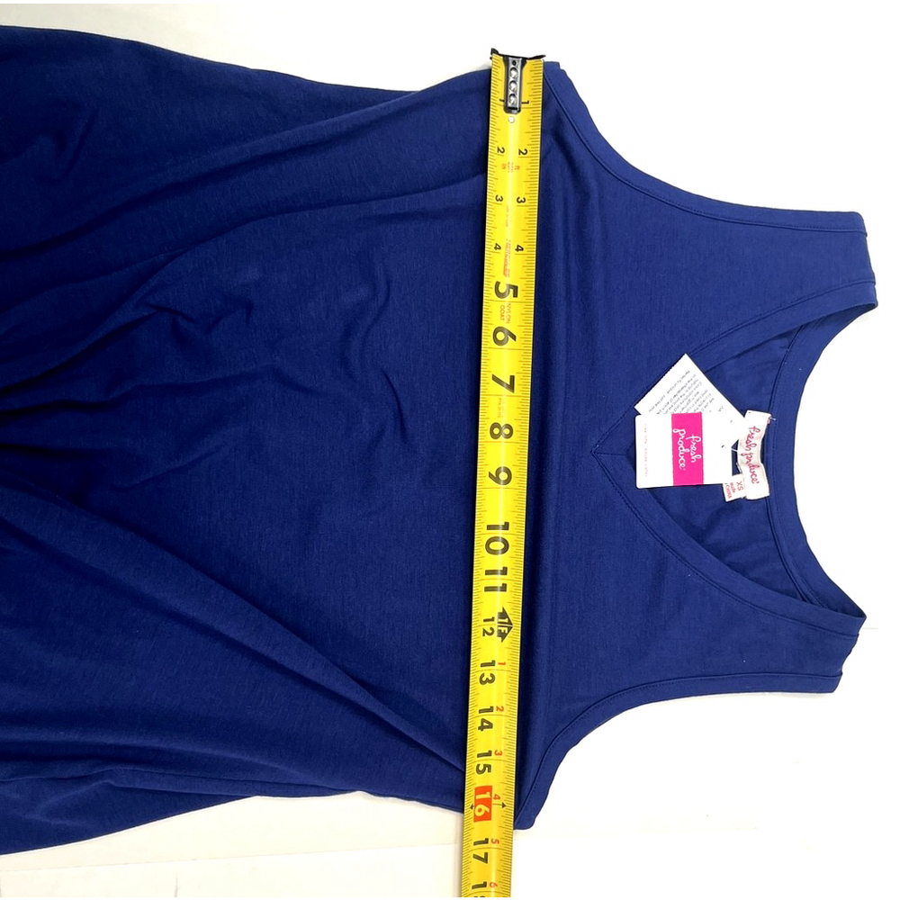 New Fresh Produce Tank‎ Top Womens XS Blue Moonlight Sleeveless Knot Front  Noa - Picture 9 of 13